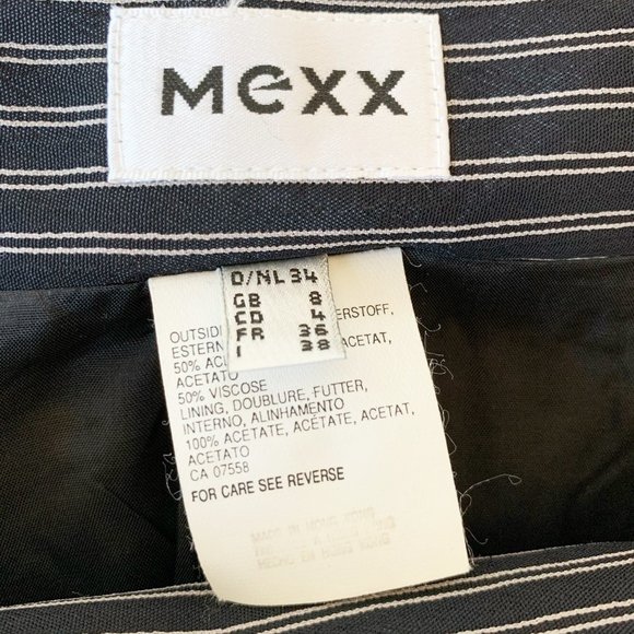 MEXX | Vintage Black with White Strip Wrap Skirt - Picture 8 of 11